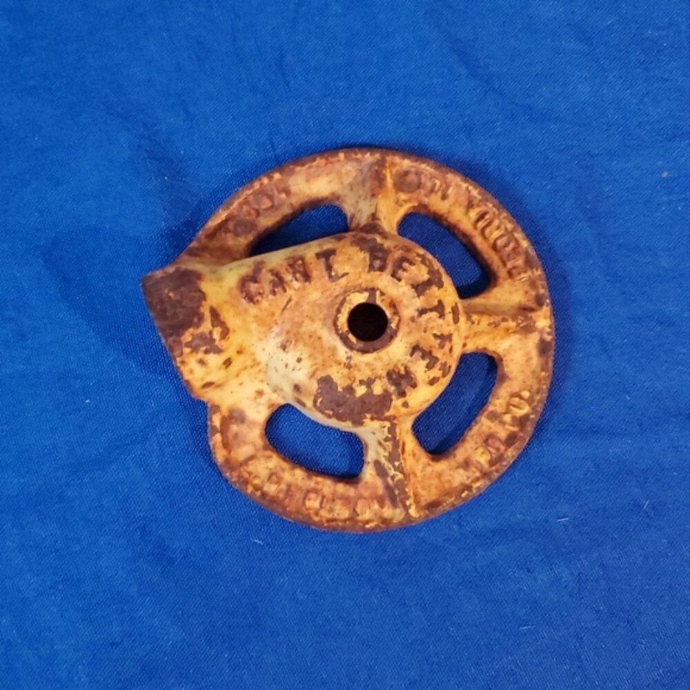VTG Retro Antique Nelson Can't Beat Em Solid Metal Sprinkler